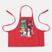 Tablier Marinette comique miqueuse & Adrien Véritables Cou (Recto)