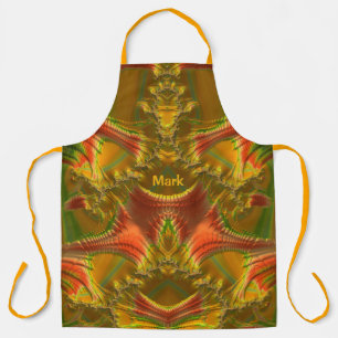 Tablier MARK ~ NOËL ~ Rouge Vert Or ~