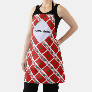 Tablier Maroc Drapeau Marocain Personnalisé Nom 