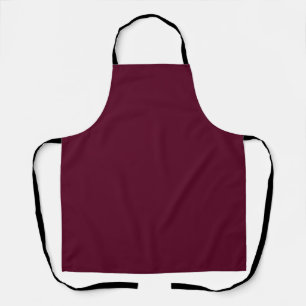 Tablier Maroon simple minimaliste