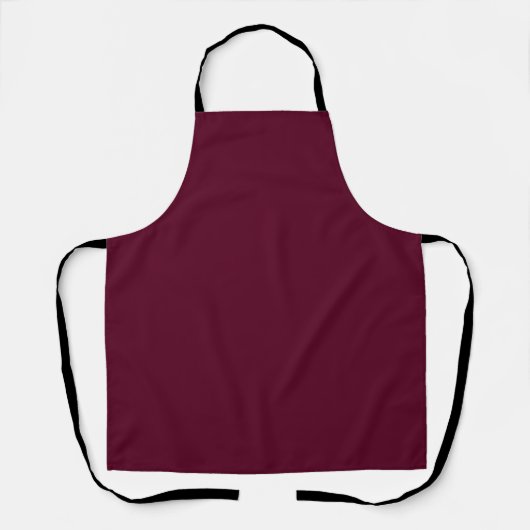 Tablier Maroon simple minimaliste (Recto)