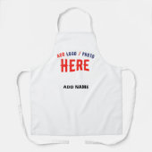 TABLIER MARQUE BLANCHE MODERNE ET PERSONNALISABLE VÉRIFIÉE (Recto)