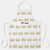 TABLIER MARQUE BLANCHE VERIFIEE PERSONNALISABLE MODERNE ET (Recto)