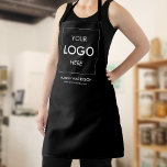 Tablier Marque de logo d'entreprise Noir<br><div class="desc">Découvrez l'épitome du professionnalisme personnalisé avec nos tabliers personnalisés, conçus exclusivement pour encapsuler l'essence de votre marque ! Nos tabliers de qualité supérieure ne sont pas seulement une couverture protectrice, ils sont une déclaration de l’identité unique de votre marque. Avec votre logo d’entreprise personnalisé et élégamment brodé ou imprimé, ces...</div>