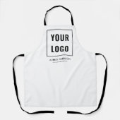 Tablier Marque du logo de l'entreprise blanche (Recto)