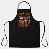 Tablier marrant cochon de vache poulet barbecue (Recto)