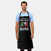 Tablier marrant Noël grouille mot art Père Noël (Porté)