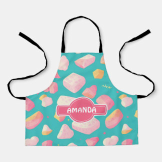 Tablier Marshmallow Rainbow coloré Motif personnalisé