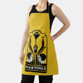 Tablier Martini Cocktail Art Deco (Insitu)