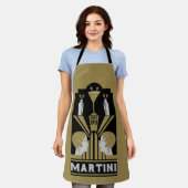 Tablier Martini vintage Art déco (Porté)