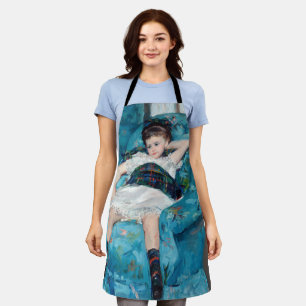 Tablier Mary Cassatt - Petite fille dans un fauteuil bleu
