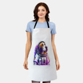 Tablier Mascotte de chien Astronout (Porté)