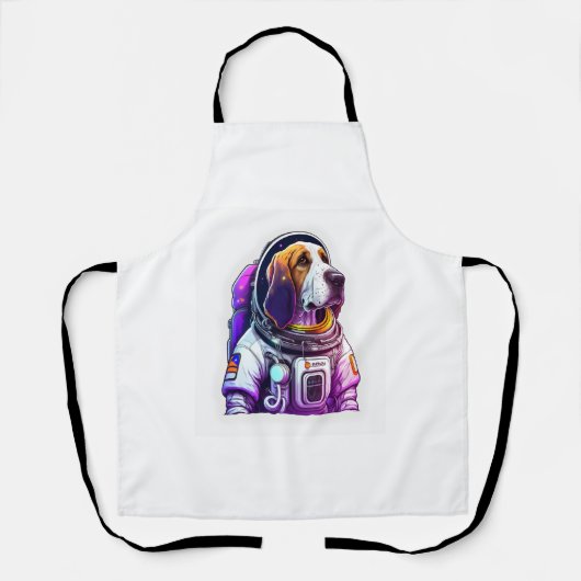Tablier Mascotte de chien Astronout (Recto)