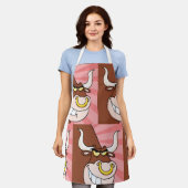 Tablier Mascotte en fer avec anneau de nez (Porté)