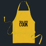 Tablier Masculine barbecue pour hommes | Cuisinier<br><div class="desc">Tablier Masculine barbecue pour hommes | Les vrais hommes cuisinent. cuisine cool et cadeau barbecue pour hommes. Idée de cadeau amusant pour papa,  frère,  oncle,  grand-père etc. Lettres d'apparence désespérées.</div>