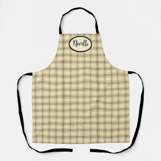 Tablier Masculine Tan Plaid (Recto)