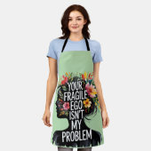 Tablier Masculinité fragile Votre Ego n'est pas mon problè (Porté)