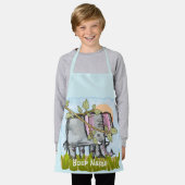 Tablier Masquage des éléphants (Porté)