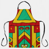 Tablier Masque Aztec Tiki (Recto)