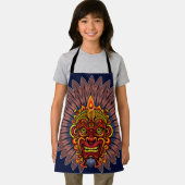 Tablier Masque rituel du roi guerrier tribal (Insitu)