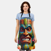 Tablier Masque Tiki (Porté)