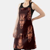 Tablier Masques africains ethniques, arrière - plans noirs (Insitu)