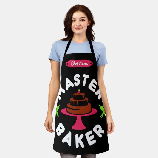 Tablier Master Baker Minimal Gâteau au chocolat (Porté)