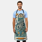 Tablier Master Chef Apron Design : Vibrant Kitchen Art (Porté)