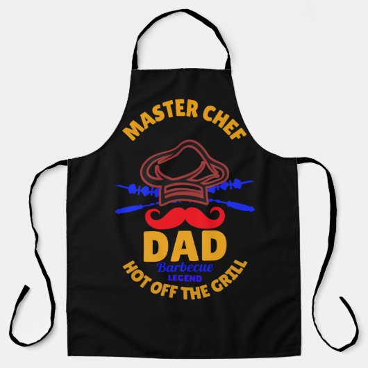 Tablier MASTER CHEF - Papa. Chaud du grill ! (Recto)