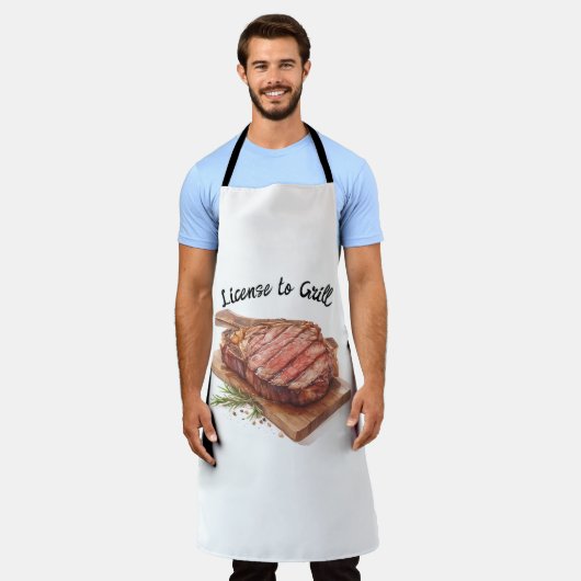 Tablier Master the Flames : Licence pour Grill Apron (Porté)