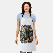 Tablier Mastiff Chien Halloween Carré (Porté)