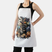 Tablier Mastiff Chien Halloween Carré (Insitu)