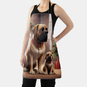 Tablier Mastiff Dogue de Noël Cheminée (Insitu)