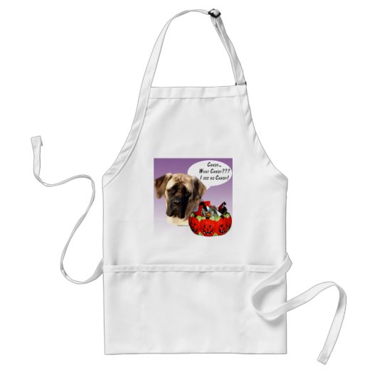 Tablier Mastiff (fawn) Halloween Candy (Devant)
