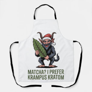 Tablier Matcha ? Je préfère Krampus Kratom Noël drôle