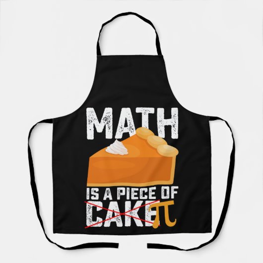 Tablier Math Est Une Pièce De Gâteau Pi Day Drôle (Recto)