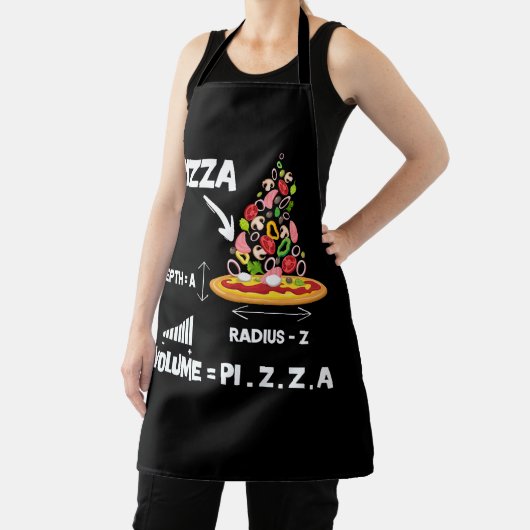 Tablier Math Nerd Pizza Amateurs de volume Formule Geek Ma (Insitu)