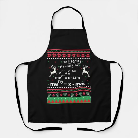TABLIER MATH NOËL (Recto)
