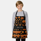 Tablier Mathe de texture traditionnelle marocaine Patte gé (Porté)