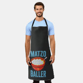 Tablier Matzo Baller Funny Golf Hanoukka cadeau de vacance (Porté)