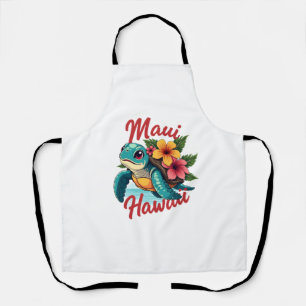 Tablier Maui Hawaii T Shirt Fille Femmes Enfants Tortue de