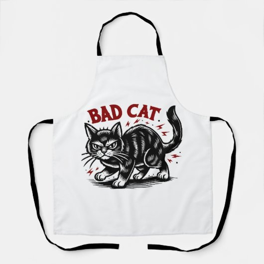 Tablier Mauvais Chat (Recto)