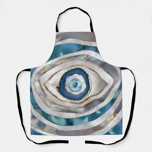 Tablier Mauvais oeil Textiles et or (Recto)