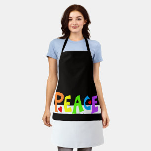 Tablier MAZIPOODLES Paix Arc-en-ciel 1