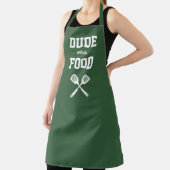 Tablier Mec avec la nourriture drôle chasseur vert grillan (Insitu)