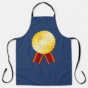 Tablier Médaille Ruban Meilleur Papa Fête des Pères