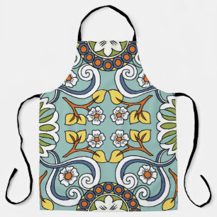 Tablier Médaillon Turc style Motif Vintage