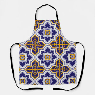 Tablier Mediterranean Pattern Kitchen Apron