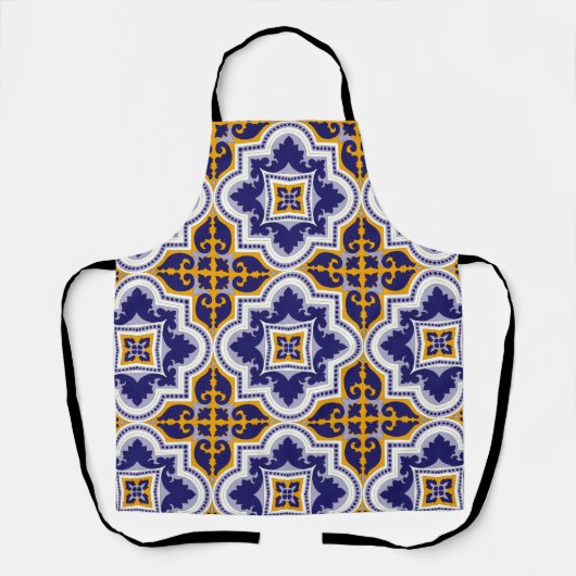 Tablier Mediterranean Pattern Kitchen Apron (Recto)
