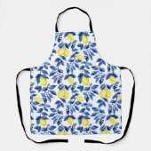 Tablier Mediterrenean Citrus Lemon pattern (Recto)